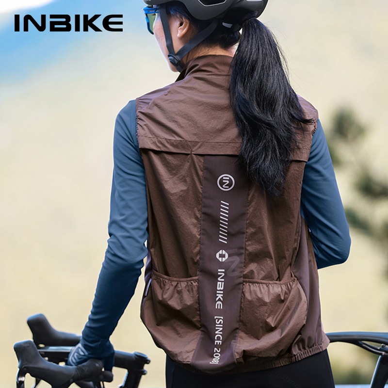 Reflective Cycling Vest - INBIKE kadın bisiklet yelek kolsuz koşu