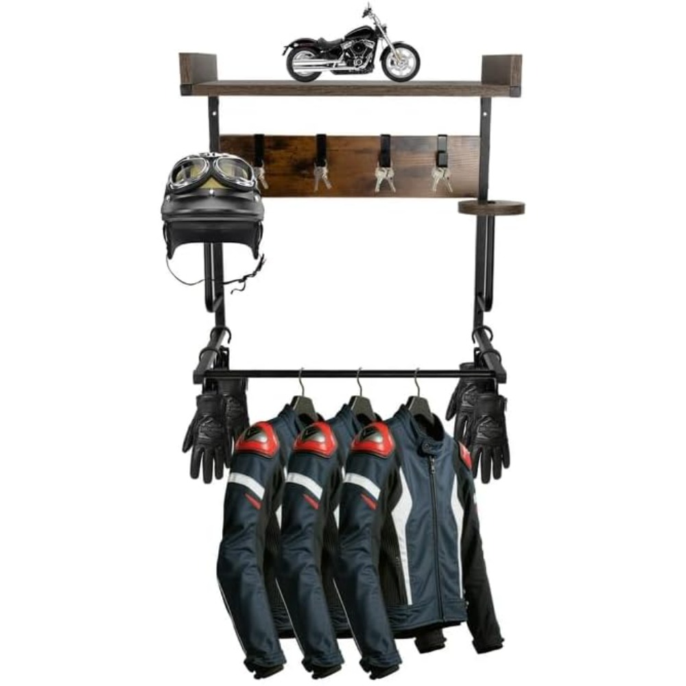 Cycling Gear Wall Mount - 4 Eldiven Askısı ve 4 Kancalı