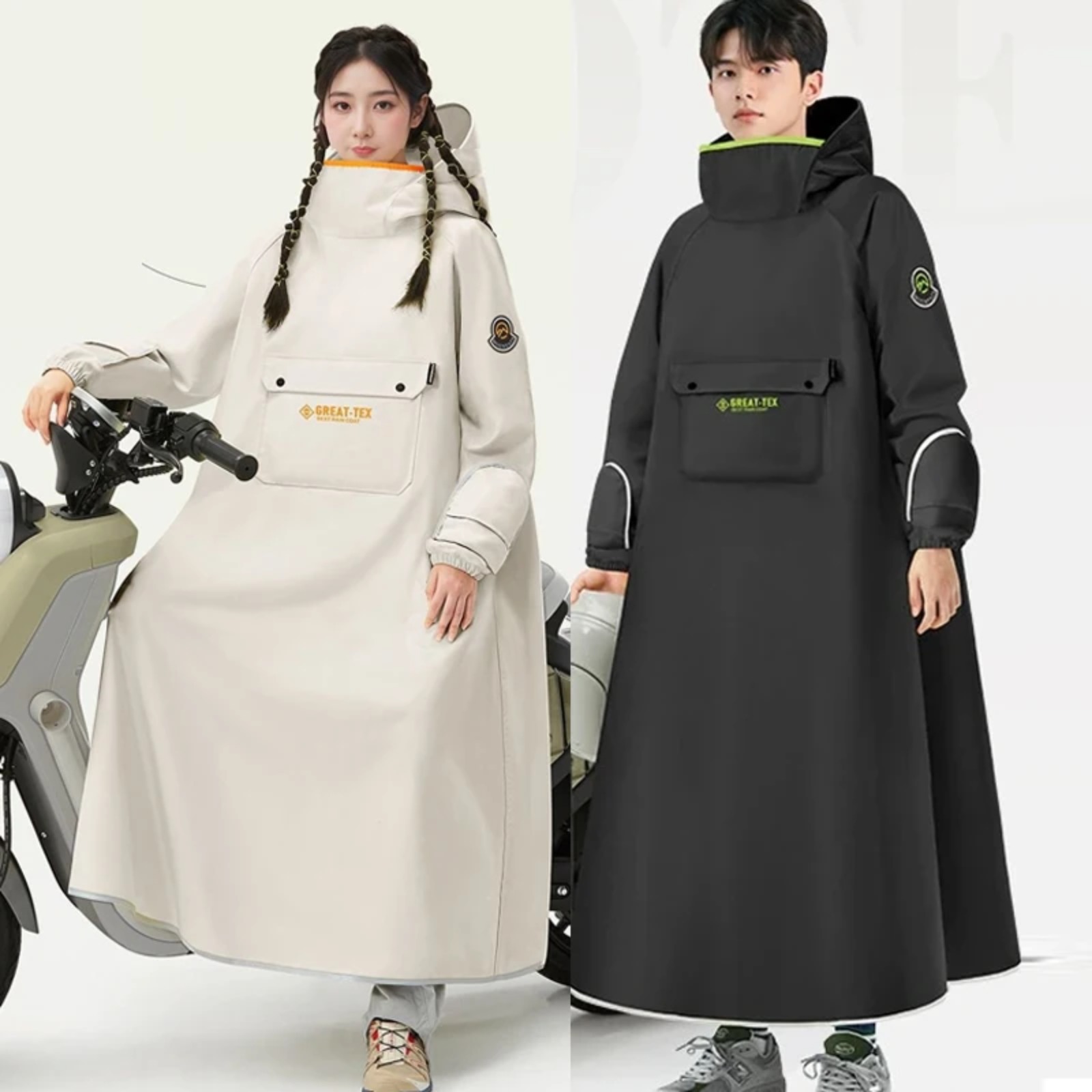 Cycling Gear In Rain - Su geçirmez Yağmurluk Bisiklet Yağmurluğu Motosiklet