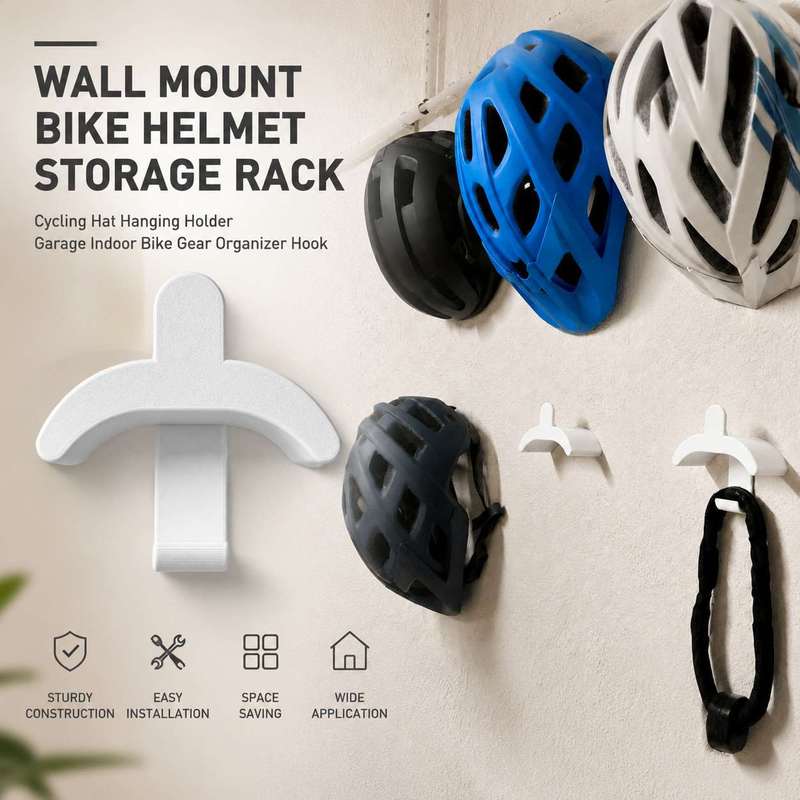 Cycling Gear Wall Mount - Duvara Monte Bisiklet Kaskı Saklama Rafı
