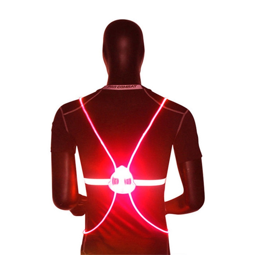 Reflective Cycling Vest - Açık Hava 360 Derece Yansıtıcı LED