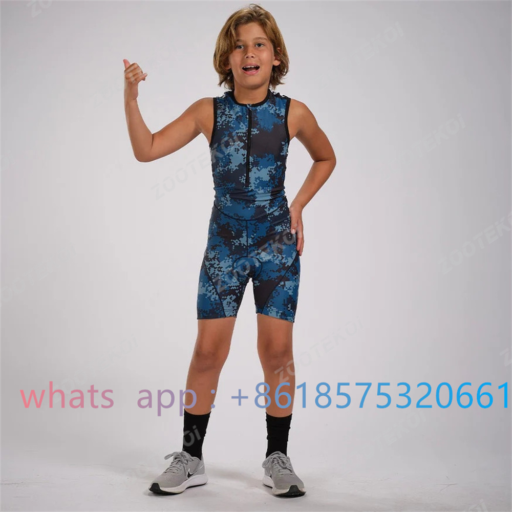 Cycling Gear Girls - Zootekoi erkek kız evrensel triatlon kolsuz