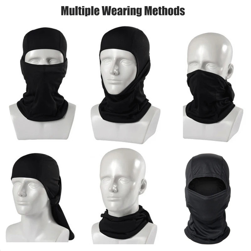 Aero Cycling Helmet - Kamuflaj Balaklava Şapka Bisiklet Tam Yüz