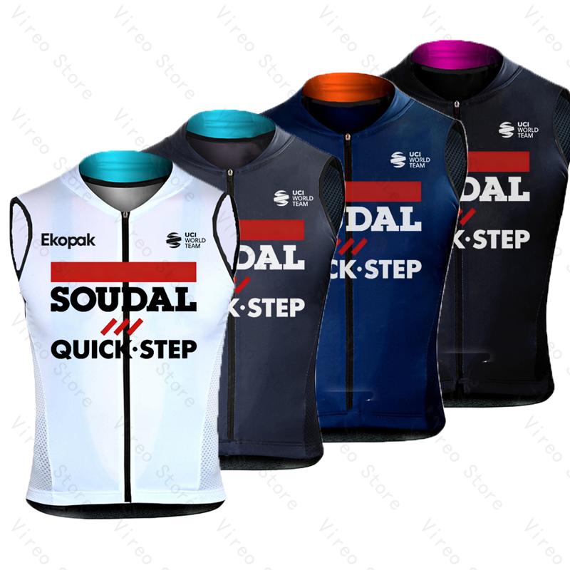 Reflective Cycling Vest - Soudal Quick-Step Bisiklet Yeleği Yaz Rüzgar