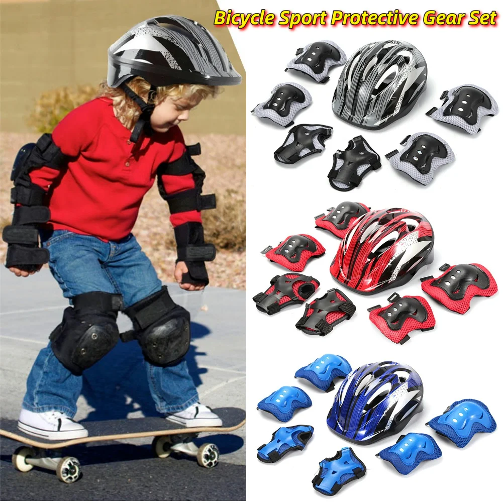 Cycling Gear Helmet - 7 adet bisiklet spor koruyucu donanım