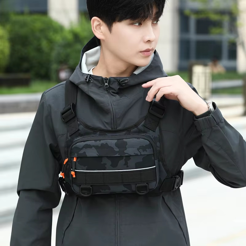 Reflective Cycling Vest - Bisiklet Ön Göğüs Yeleği Taktik Sırt
