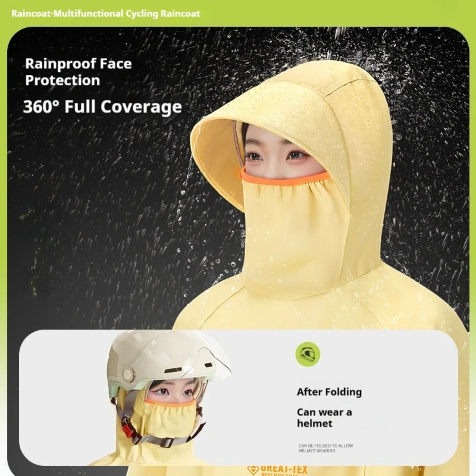 Su geçirmez Yağmurluk Bisiklet - Cycling Gear In Rain incelemesi ve fiyatı
