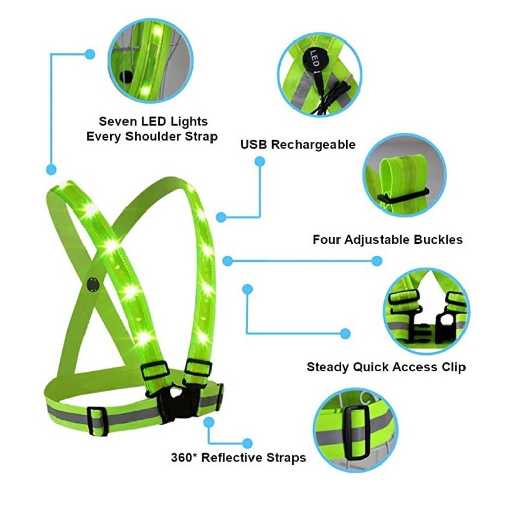 Yeni Polyester LED Güvenlik Ye - Reflective Cycling Vest incelemesi ve fiyatı