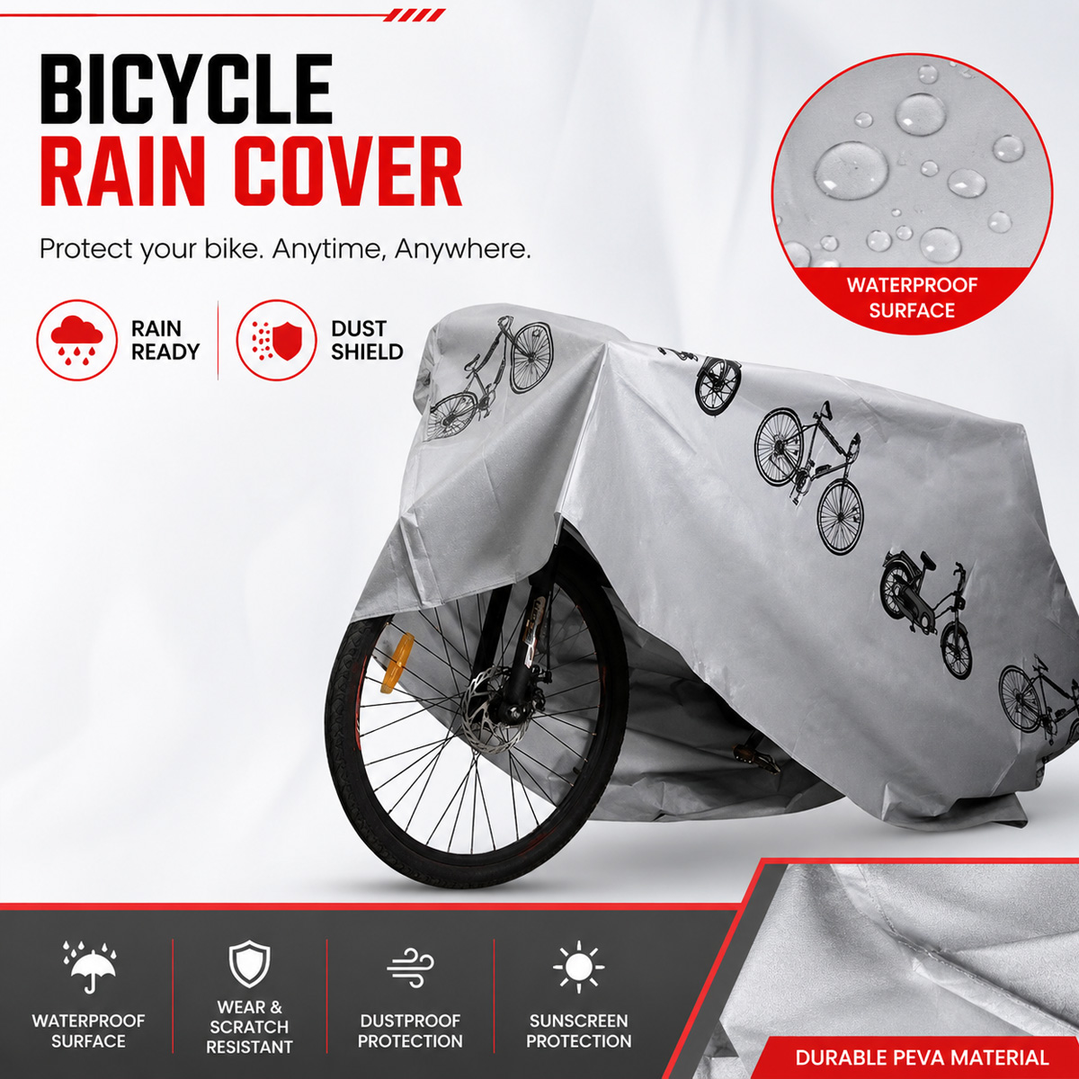 PINMOAP Evrensel Bisiklet Yağm - Cycling Gear In Rain incelemesi ve fiyatı