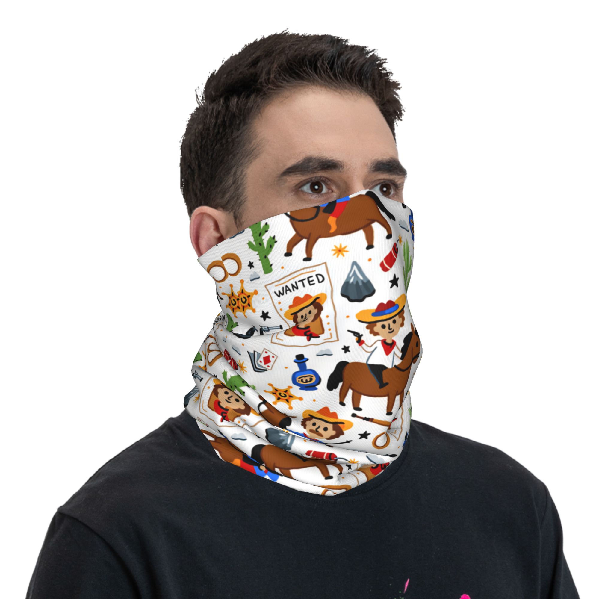 Karikatür Çocuklar Batı Kovboy - Cycling Face Mask incelemesi ve fiyatı