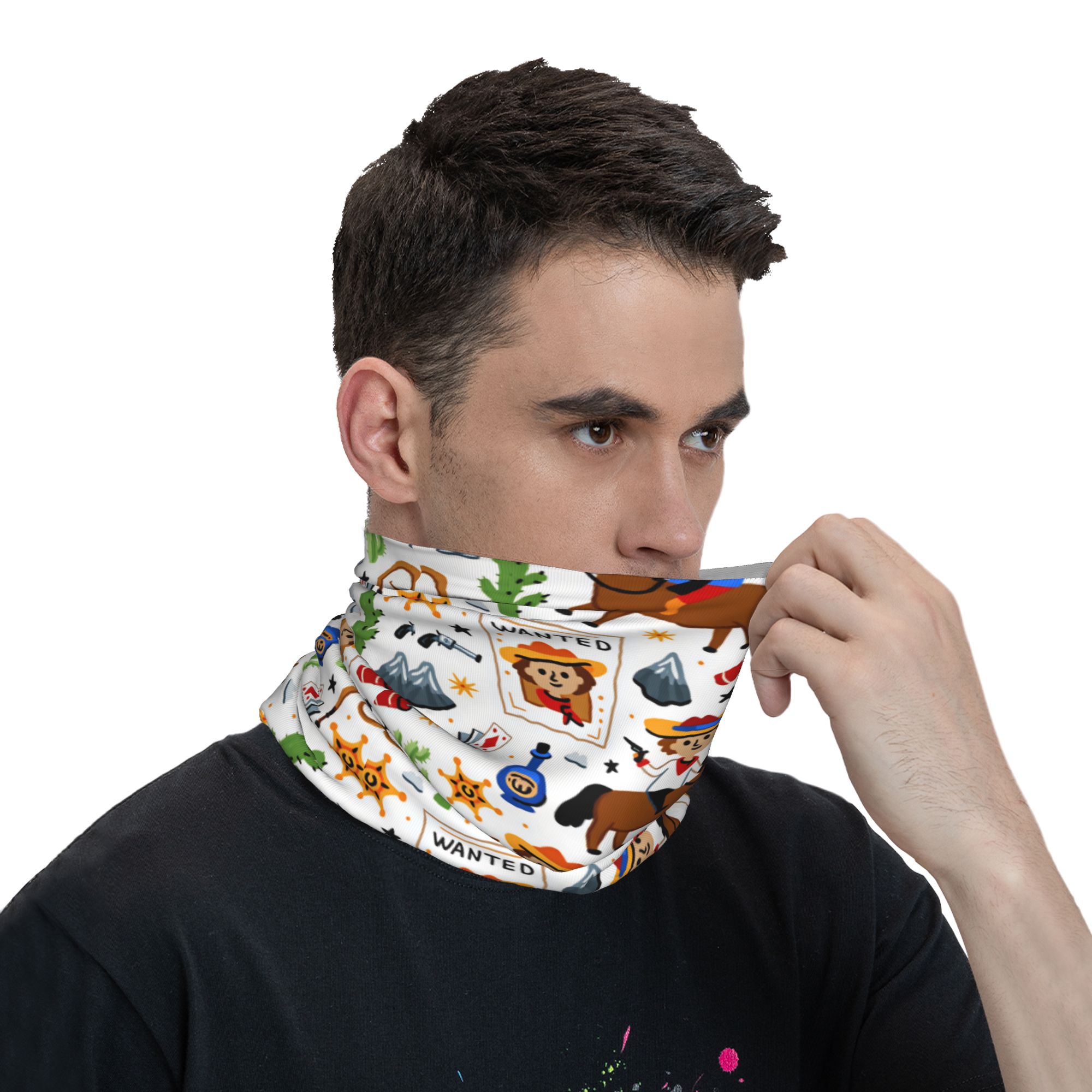 Karikatür Çocuklar Batı Kovboy - Cycling Face Mask incelemesi ve fiyatı