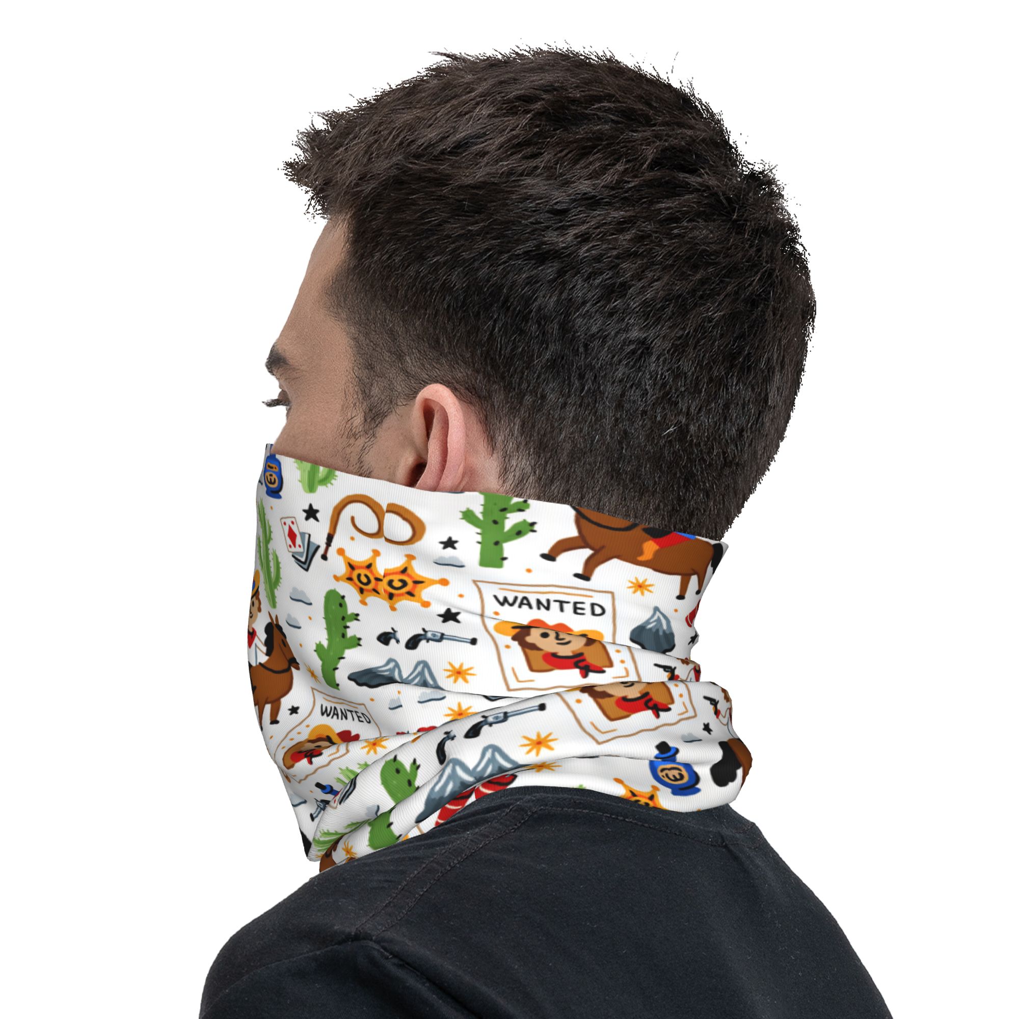 Karikatür Çocuklar Batı Kovboy - Cycling Face Mask incelemesi ve fiyatı