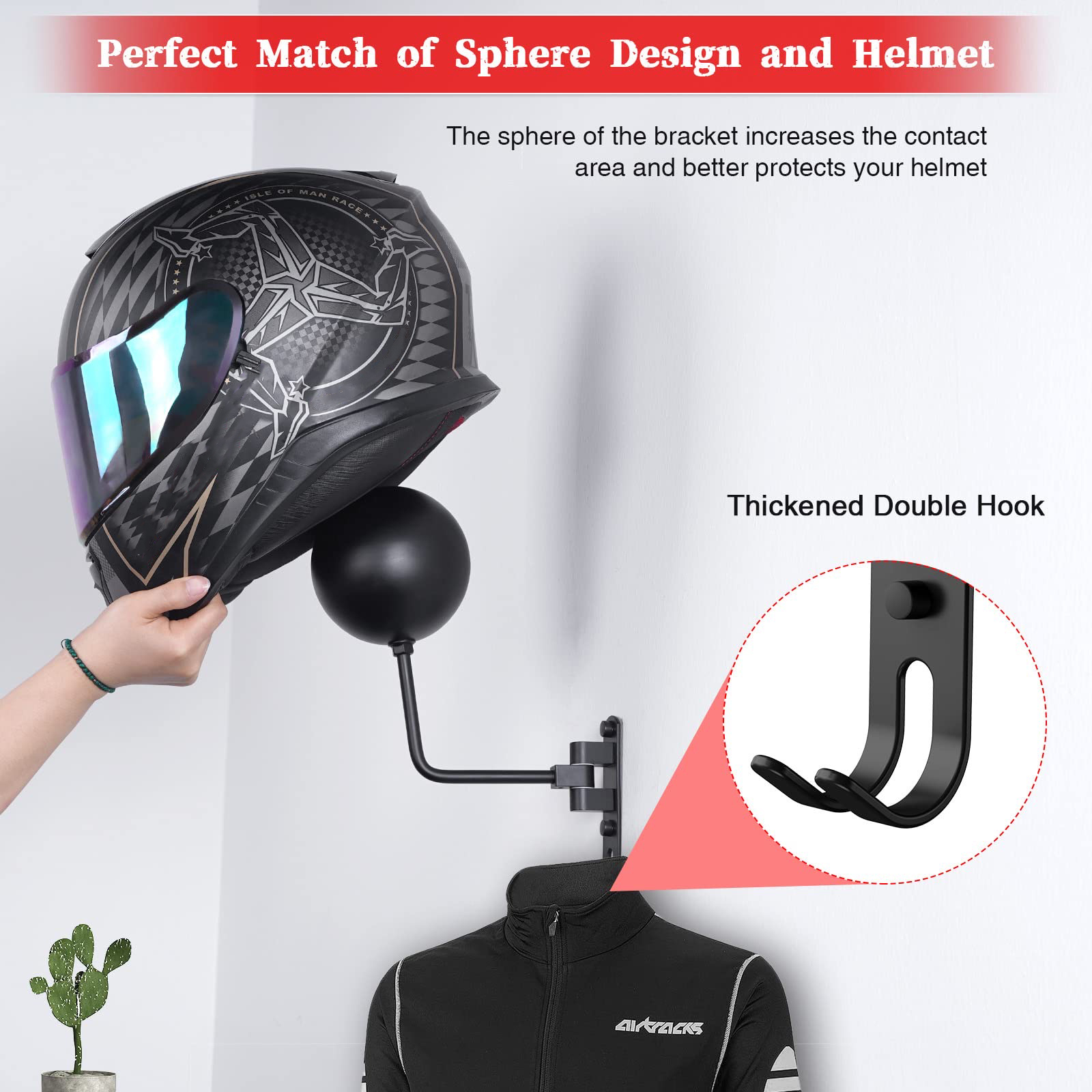 Motosiklet Kaskı Duvar Montaj  - Cycling Gear Wall Mount incelemesi ve fiyatı
